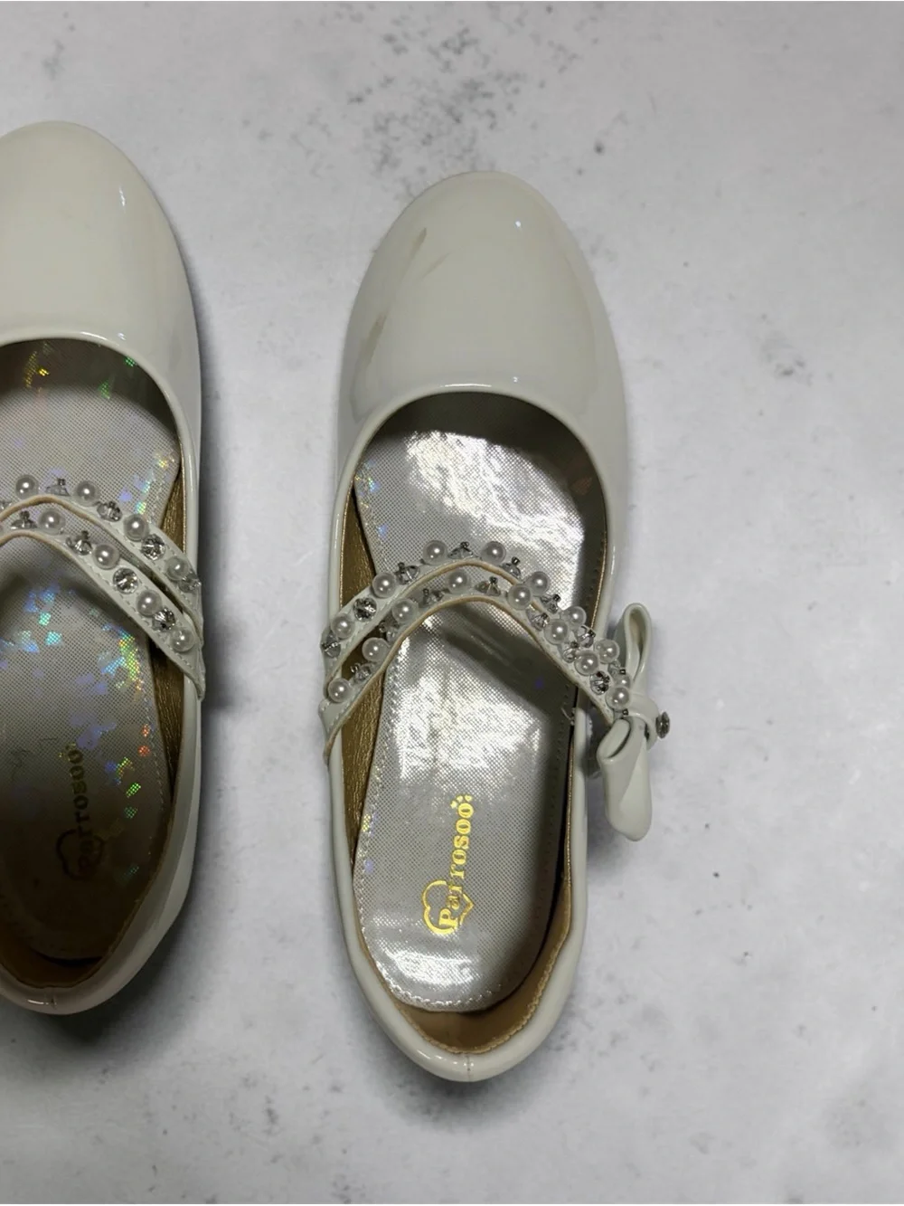 London Fog Black Ballet Flats with Bow - Women's